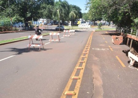 Obras de reparo na cratera do Lago do Amor e no solapamento da José Antônio começam esta semana