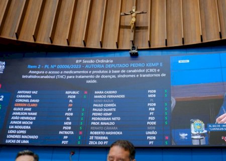 Saúde: Aprovado PL que autoriza tratamento à base de canabidiol em MS; Kemp defende acesso à população