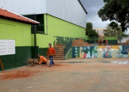 Escola Estadual no Coophavila é reformada com mão de obra prisional