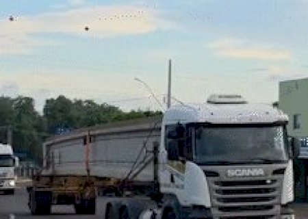 Vigas para pontes de nova rodovia chegam a Aquidauana nesta segunda