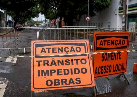 Obras interditam quatro vias de Campo Grande nesta sexta-feira