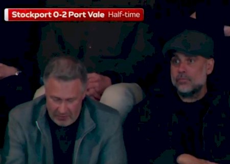 Guardiola brinca sobre ter ido ver 3ª divisão durante PSG x Bayern: "Jogo horrível, jogadores de m..."